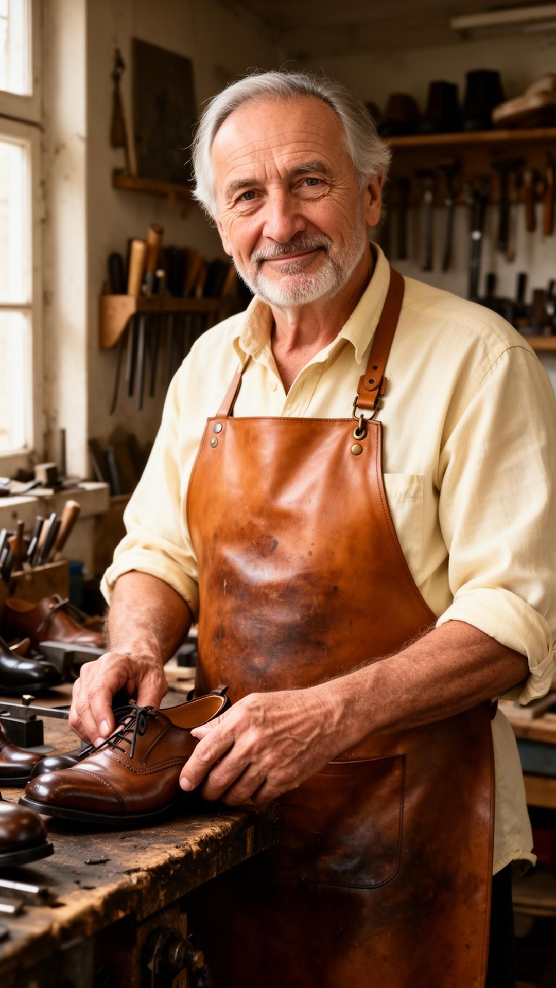Jürgen Schkade in seiner Werkstatt